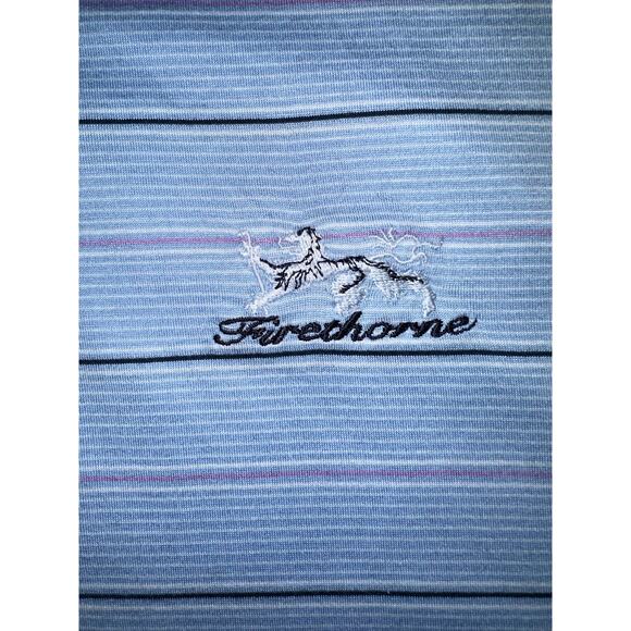 Nike Golf Tiger Woods Light Blue Polo Mens Size Large Chest Logo - Picture 4 of 7